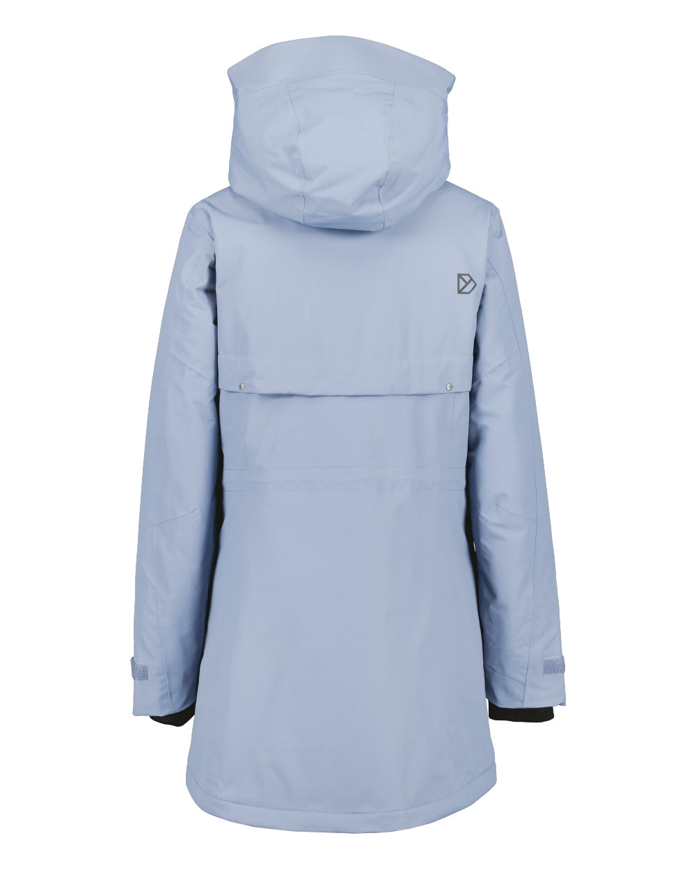 Glacial Blue Coloured Didriksons Frida Womens Parka 7 On A White Background