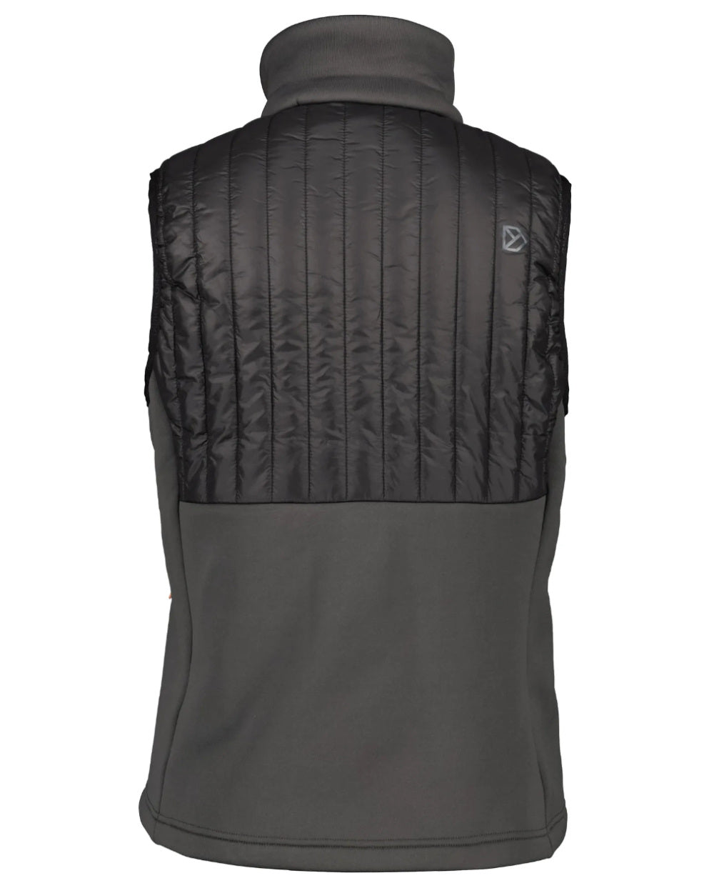 Coal Black Coloured Didriksons Annema Womens Vest On A White Background 