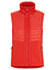 Lava Red Coloured Didriksons Annema Womens Vest On A White Background #colour_lava-red