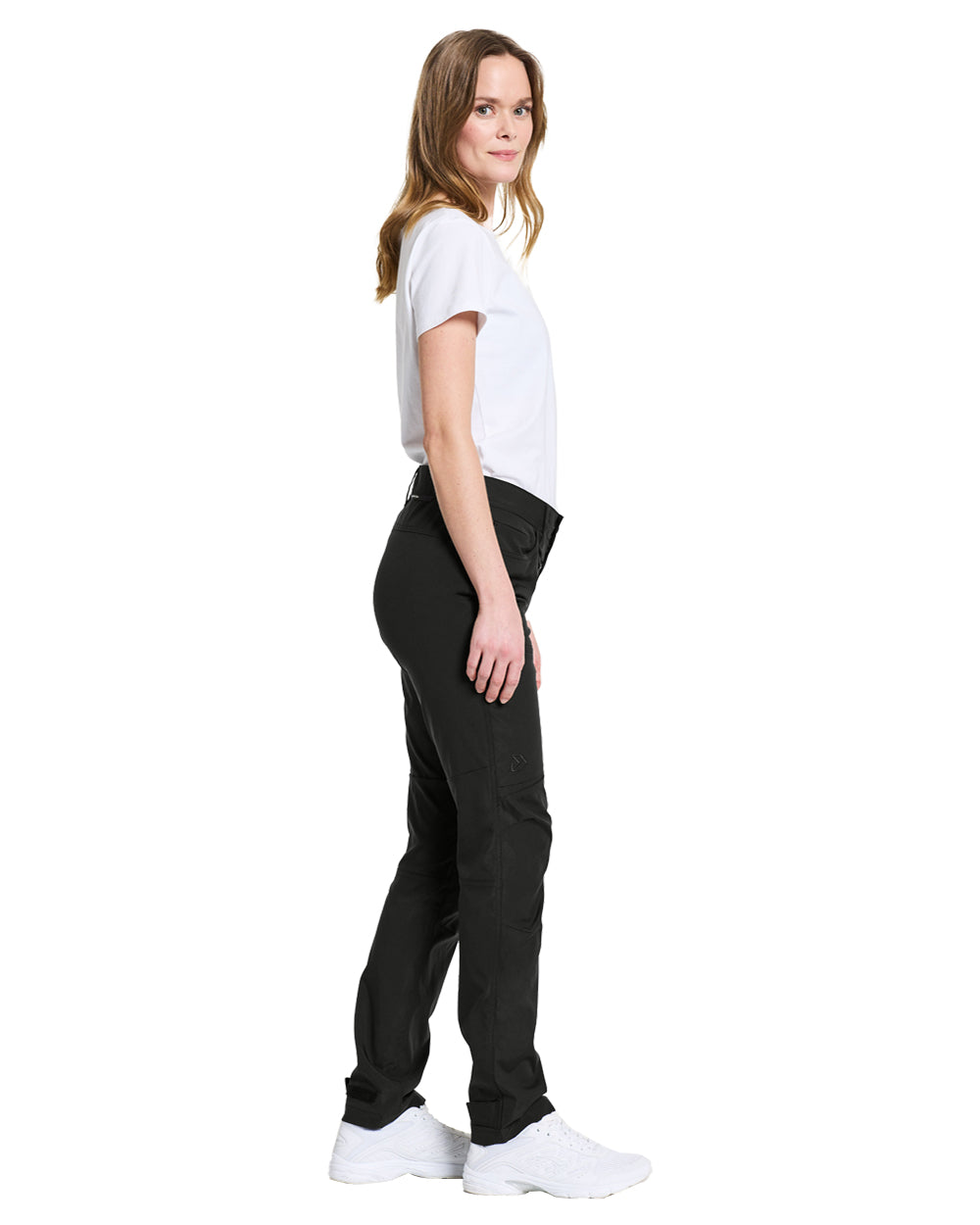 Black coloured Didriksons Womens Pants on White background