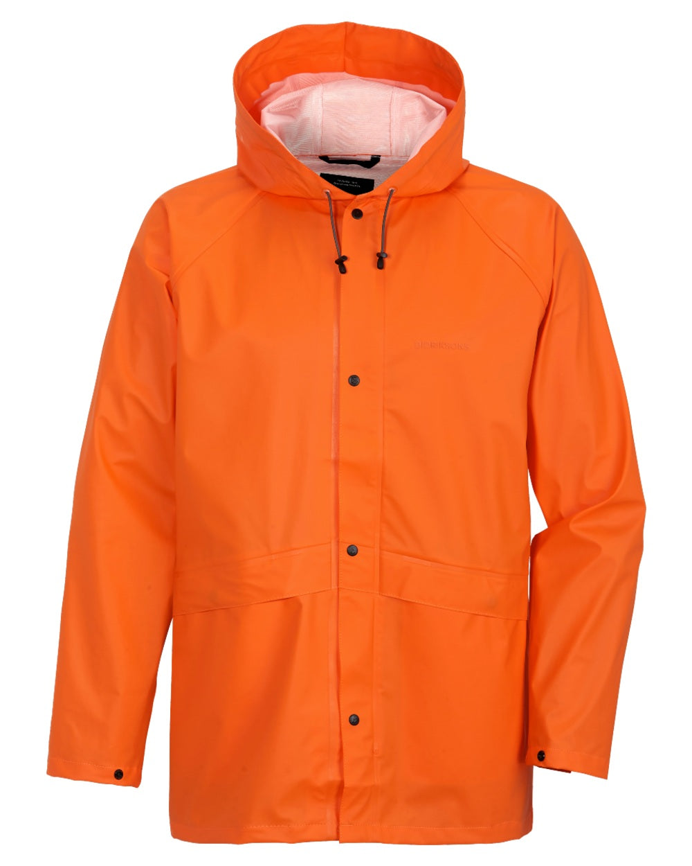 Flame Coloured Didriksons Avon Galon Jacket 2 on White Background