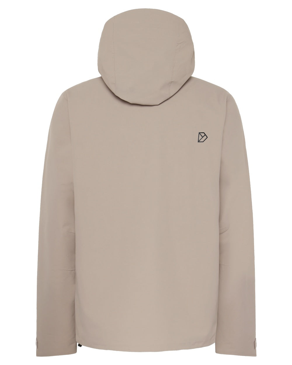 Ash Brown Coloured Didriksons Basil Unisex Waterproof Jacket 4 on White Background