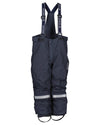 Navy Coloured Didriksons Bjornen Childrens Pants On A White Background #colour_navy