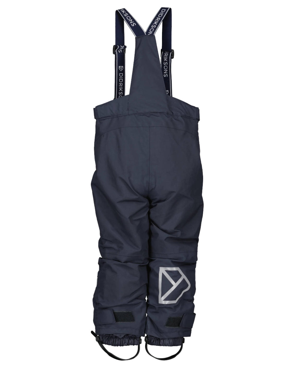 Navy Coloured Didriksons Bjornen Childrens Pants On A White Background