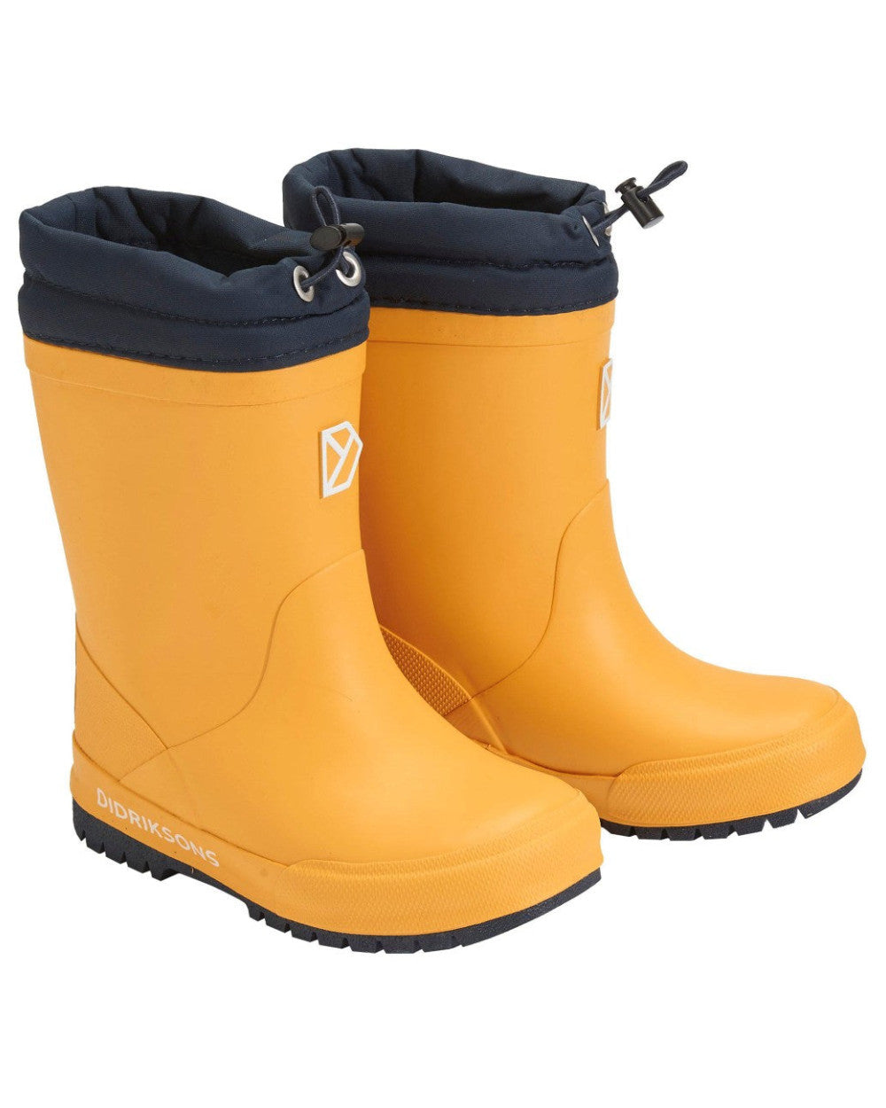 Oat Yellow Coloured Didriksons Childrens Slush Boots On A White Background