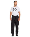 Black Coloured Didriksons Derek Unisex Pants On A White Background #colour_black