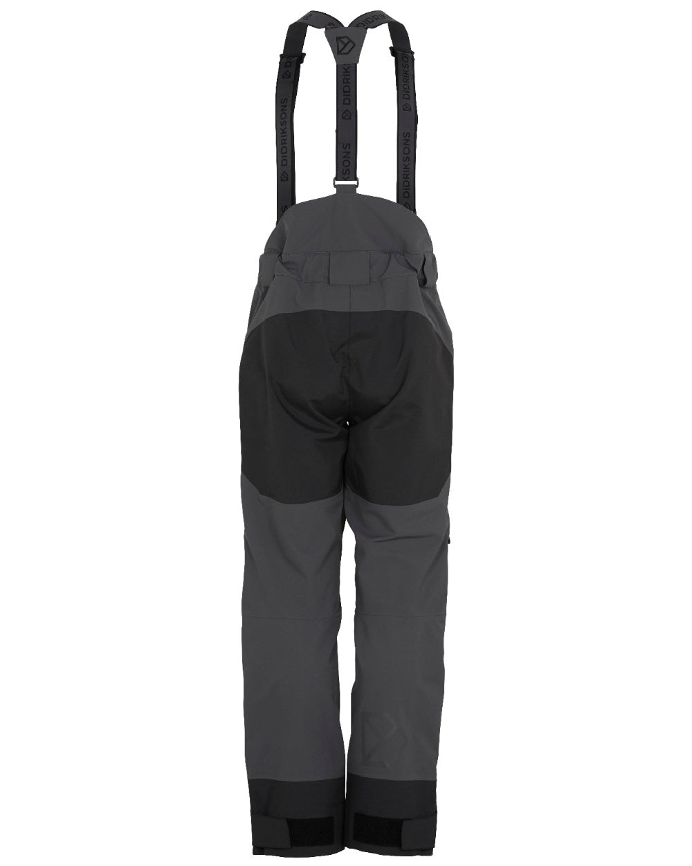Coal Black Coloured Didriksons Fractus Pant On A White Background