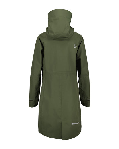 Deep Green coloured Didriksons Womens Parka on White background 