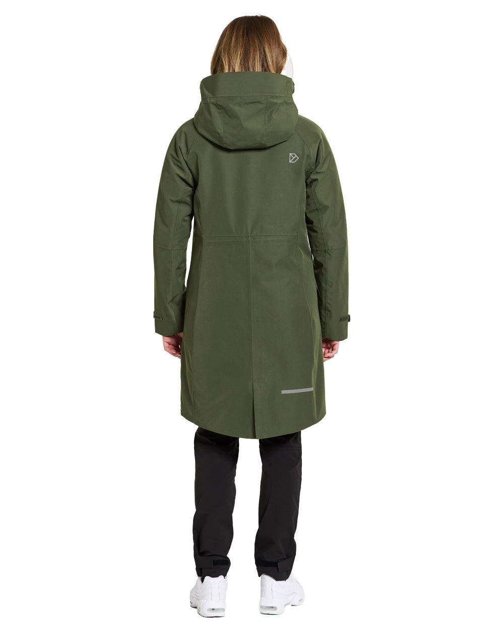 Deep Green coloured Didriksons Womens Parka on White background