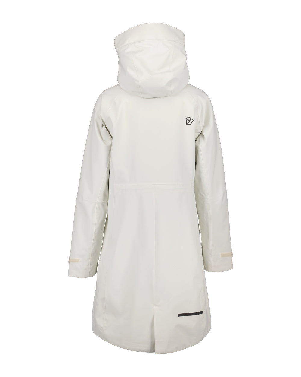 White Foam coloured Didriksons Womens Parka on White background 