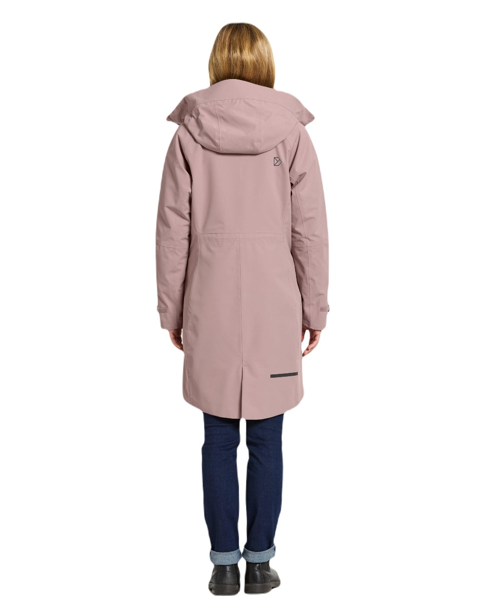 Faded Wine Coloured Didriksons Ilma Womens Waterproof Parka 8 on White Background