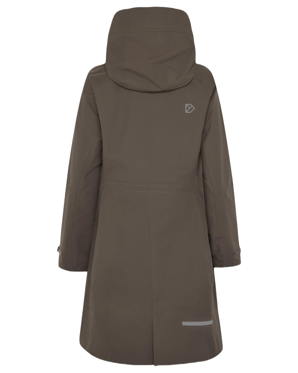 Mocha Brown Coloured Didriksons Ilma Womens Waterproof Parka 8 on White Background