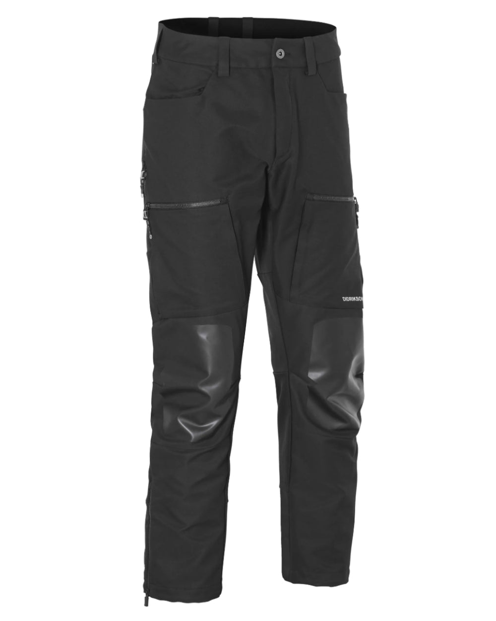 Black Coloured Didriksons Isac Pants On A White Background 