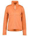 Faded Brique Coloured Didriksons Leah Womens Fullzip On A White Background #colour_faded-brique