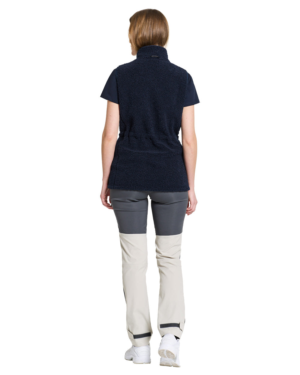 Dark Night Blue coloured Didriksons Full-ZIp Fleece on White background