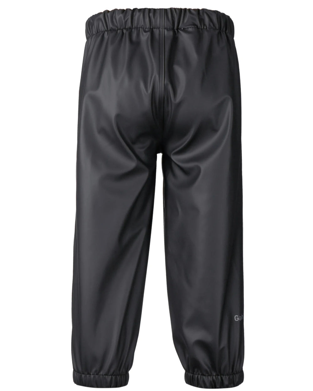 Black Coloured Didriksons Midjeman Childrens Pants Galon On A White Background