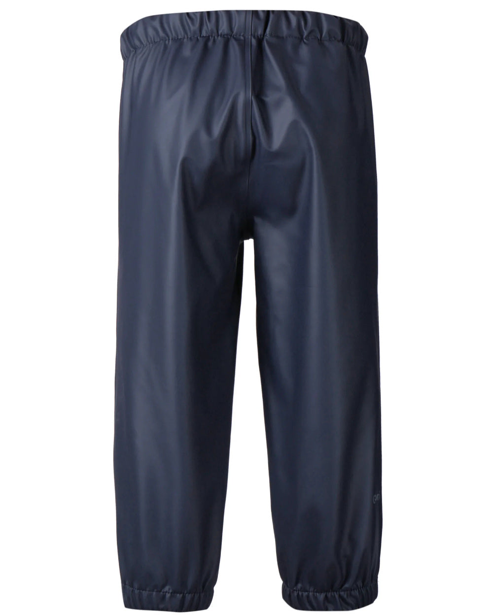 Navy Coloured Didriksons Midjeman Childrens Pants Galon On A White Background