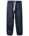 Navy Coloured Didriksons Midjeman Childrens Pants Galon On A White Background #colour_navy