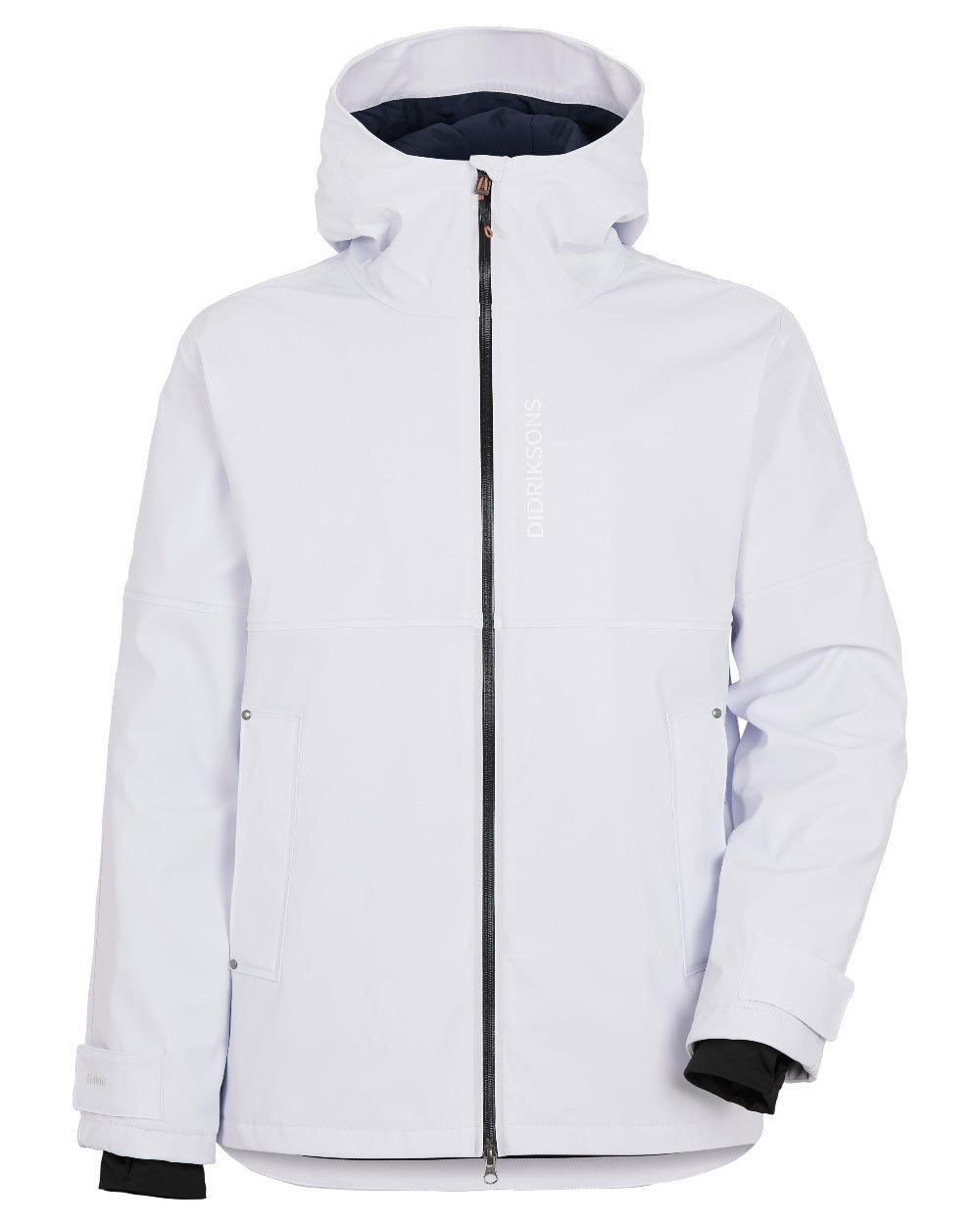Snow white Coloured Didriksons Orust Jacket On A White Background 