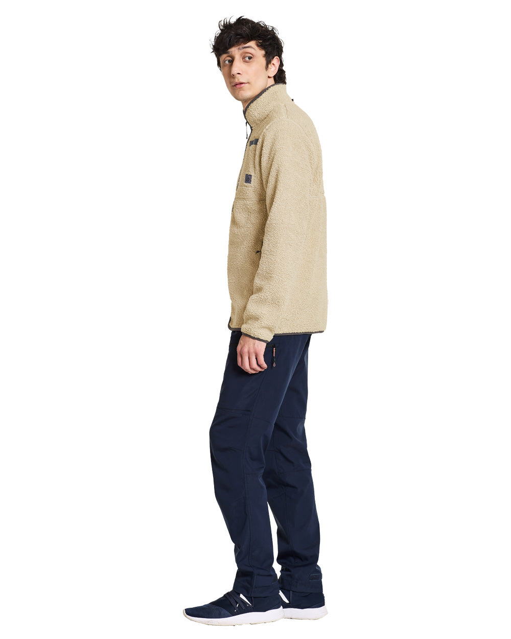 Clay Beige coloured Didriksons Full-Zip Jacket on White background
