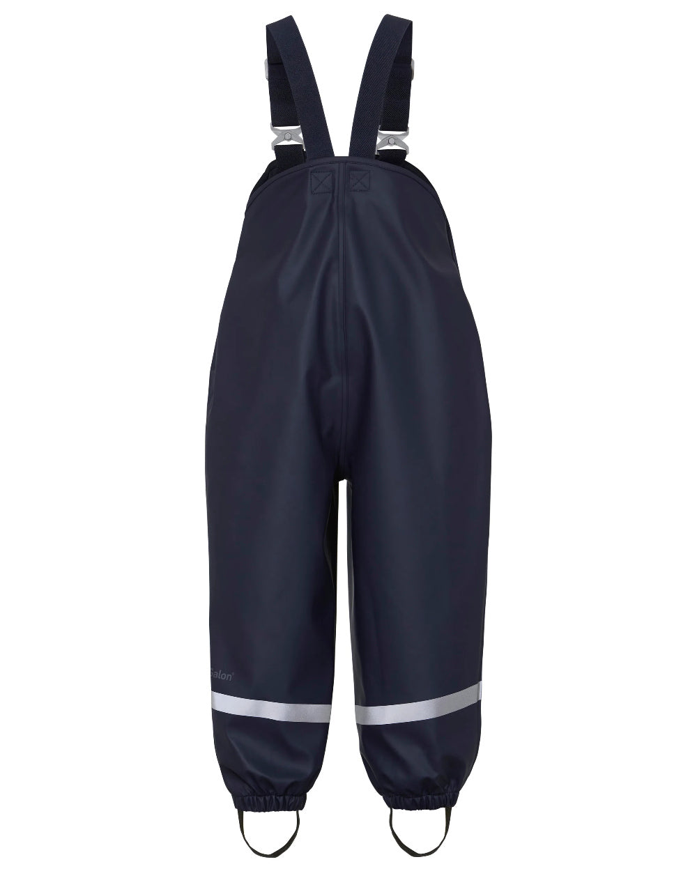 Navy Coloured Didriksons Plaskeman Childrens Pants Galon On A White Background