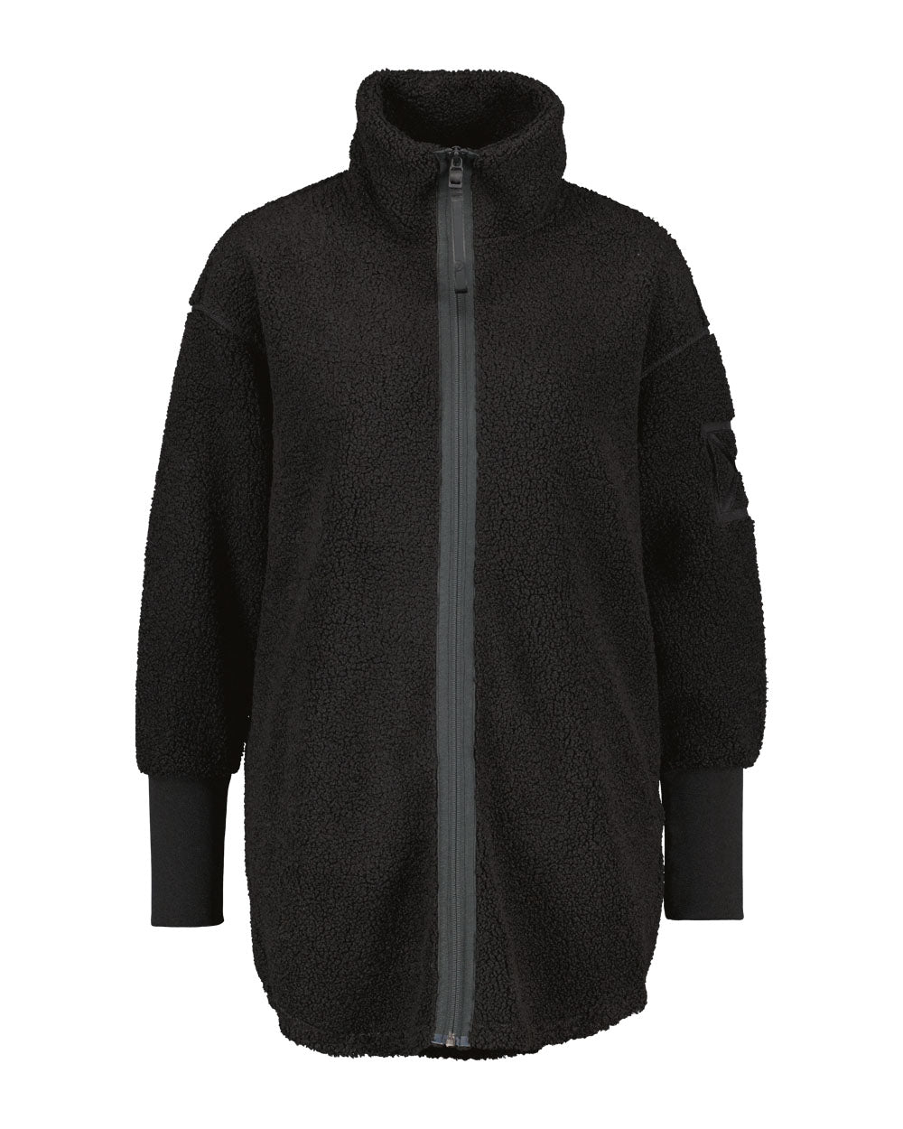 Black coloured Didriksons Full-Zip Jacket on White background