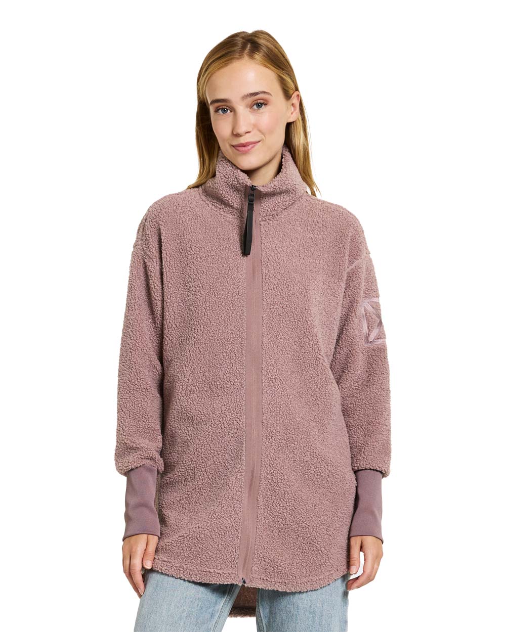 Faded Wine coloured Didriksons Full-Zip Jacket on White background