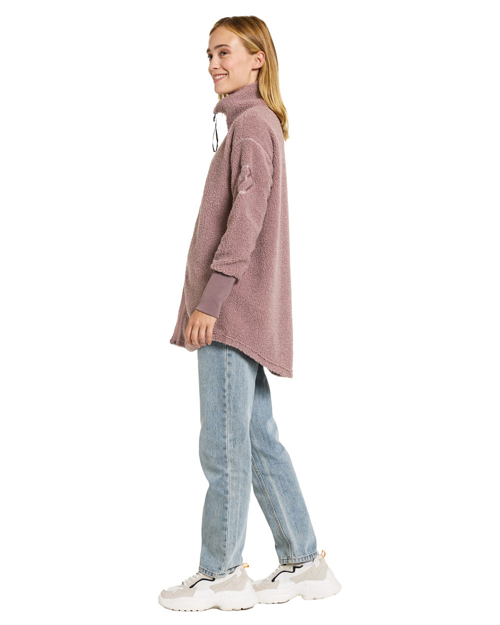 Faded Wine coloured Didriksons Full-Zip Jacket on White background