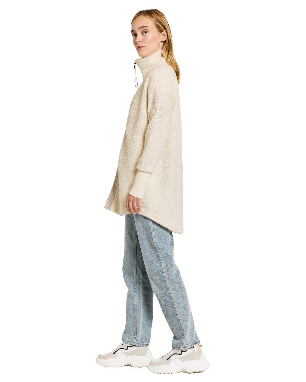 White Foam coloured Didriksons Full-Zip Jacket on White background