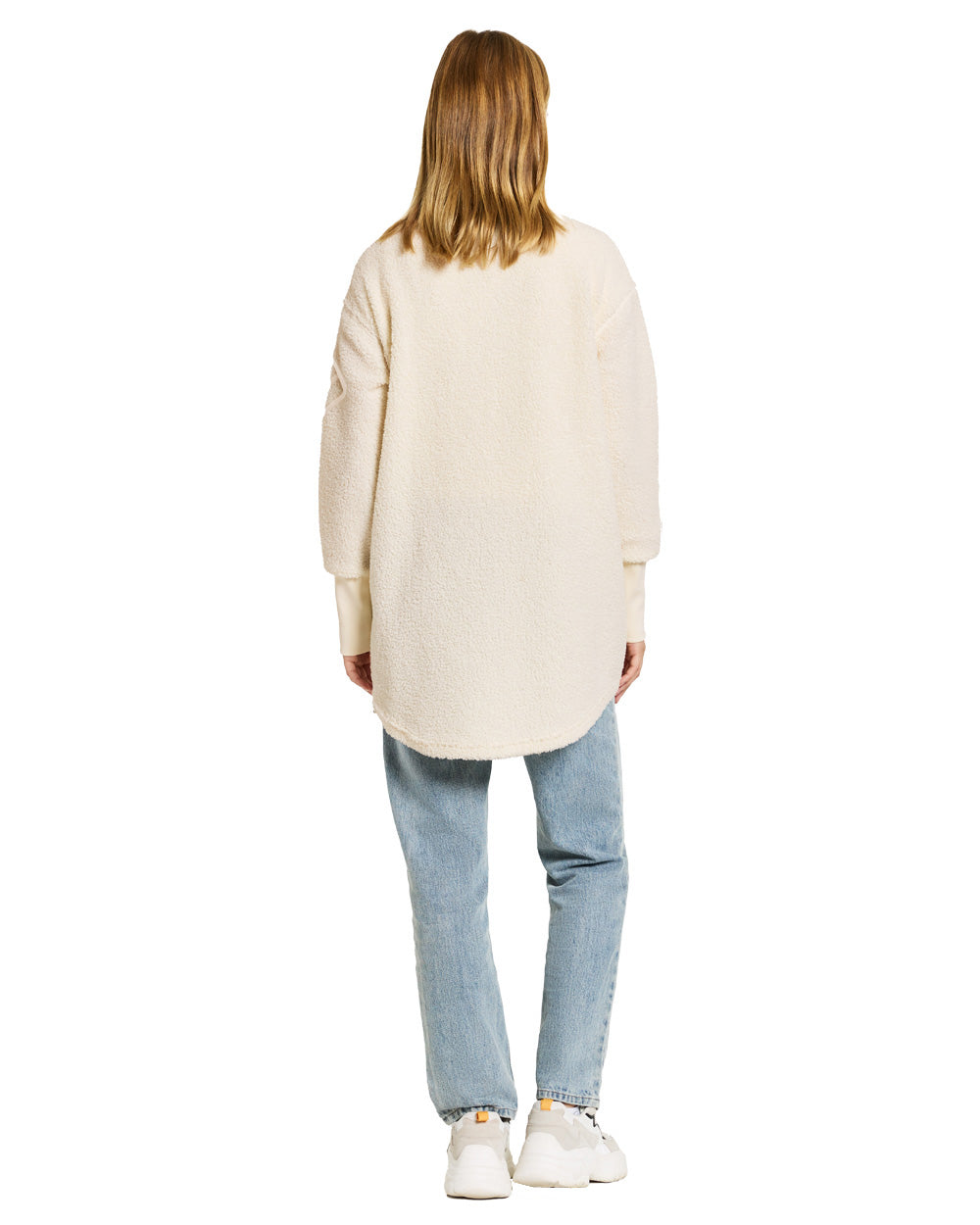 White Foam coloured Didriksons Full-Zip Jacket on White background