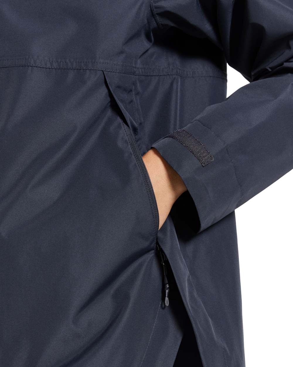 Dark Night Blue coloured Didriksons Tilde Womens Jacket on White background