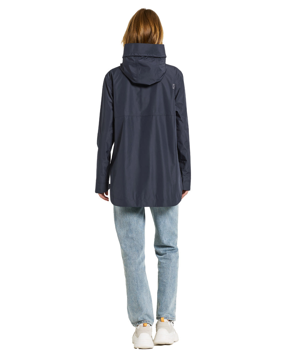 Dark Night Blue coloured Didriksons Tilde Womens Jacket on White background