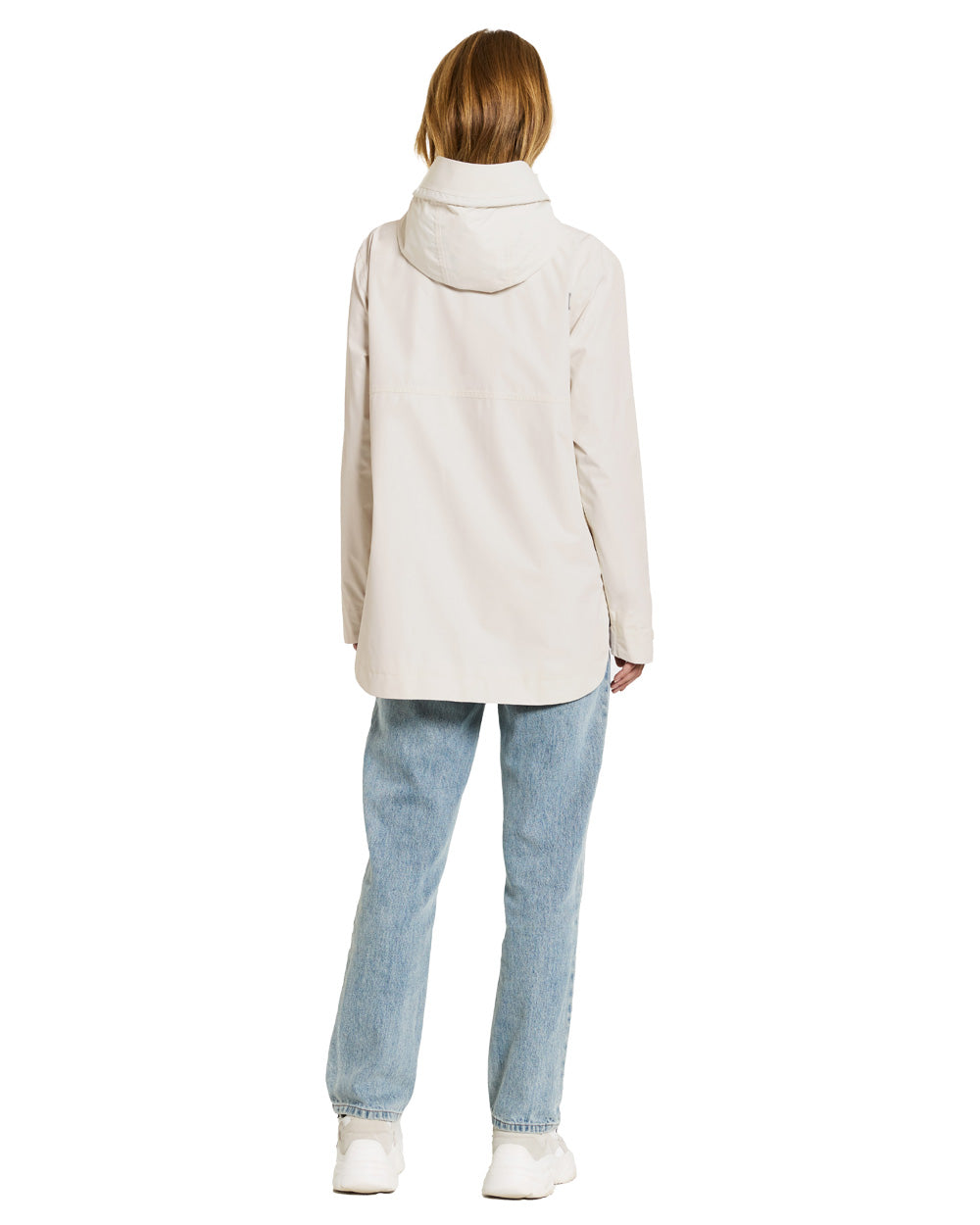 White Foam coloured Didriksons Tilde Womens Jacket on White background