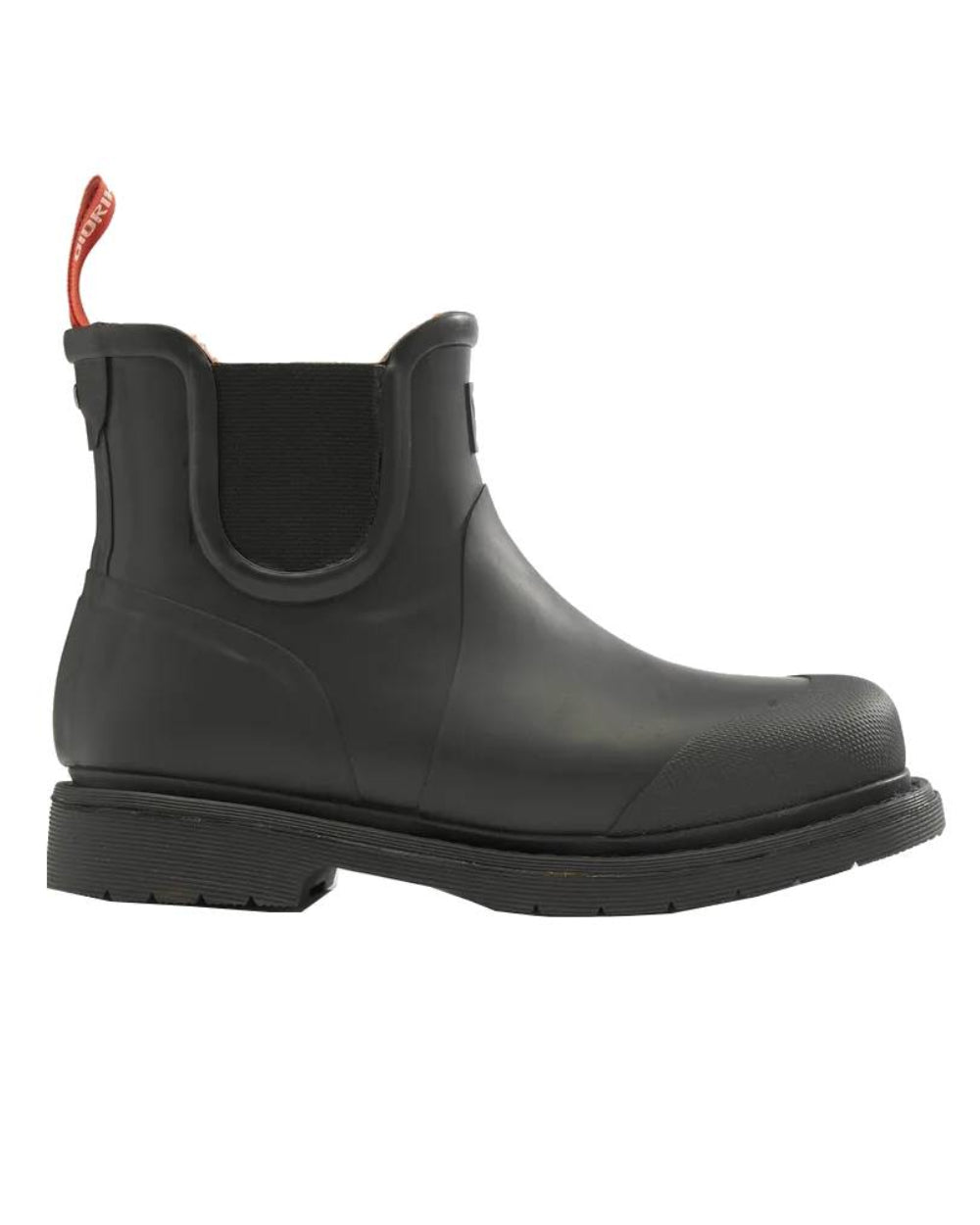 Black Coloured Didriksons Vinga Womens Rubber Boots On A White Background
