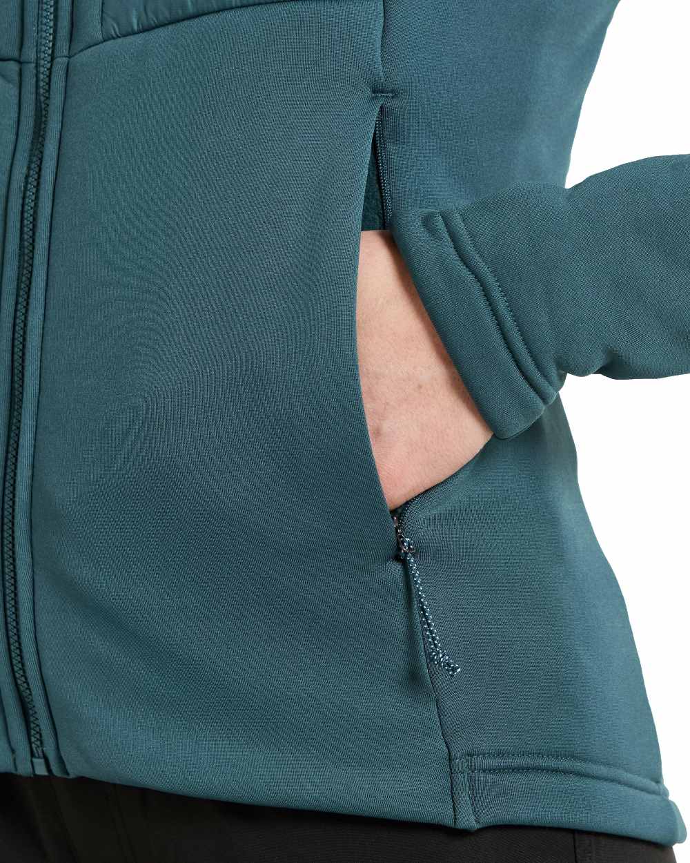 Star Blue Coloured Didriksons Womens Annema Full Zip 6 on White Background