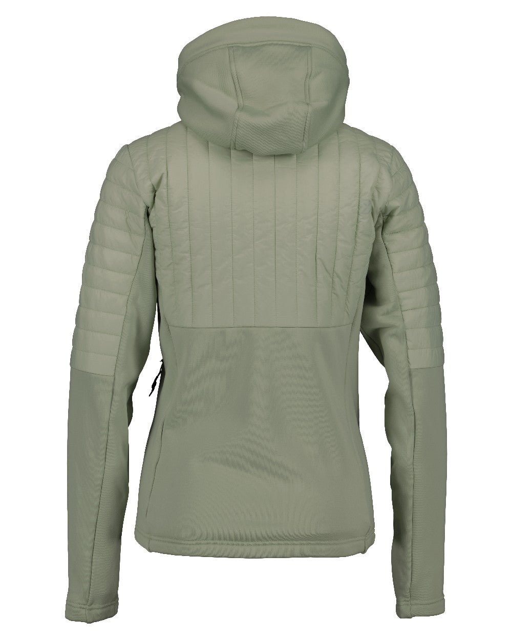 Light Moss Coloured Didriksons Womens Annema Full Zip 6 on White Background