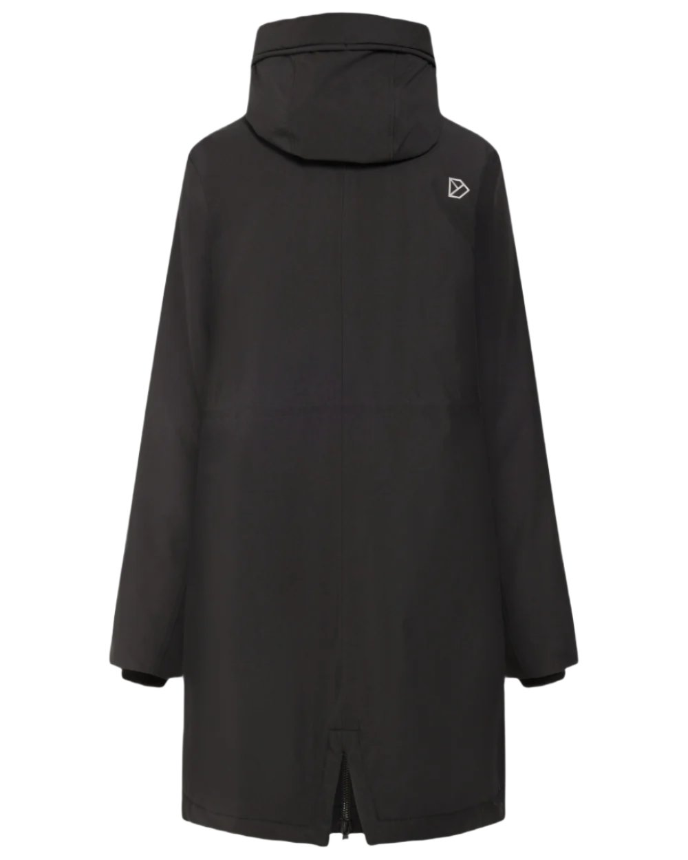 Black Coloured Didriksons Womens Fia Parka On A White Background