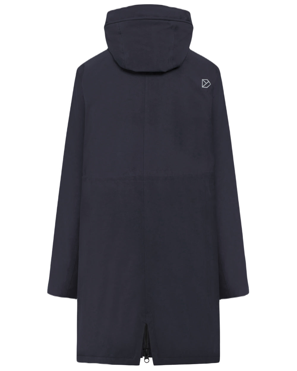 Dark Night Blue Coloured Didriksons Womens Fia Parka On A White Background