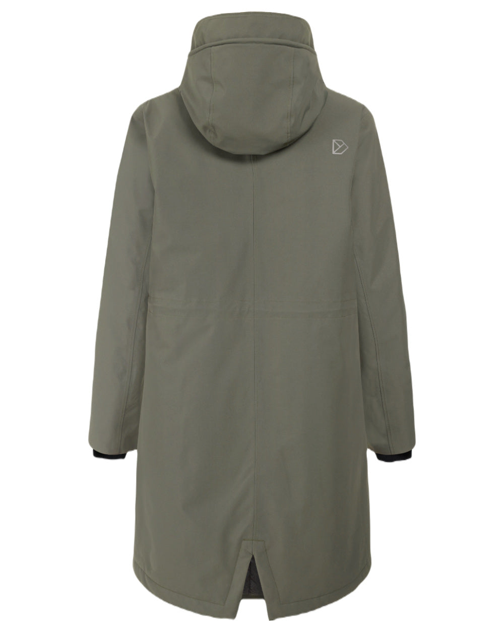 Deep Green Coloured Didriksons Womens Fia Parka On A White Background