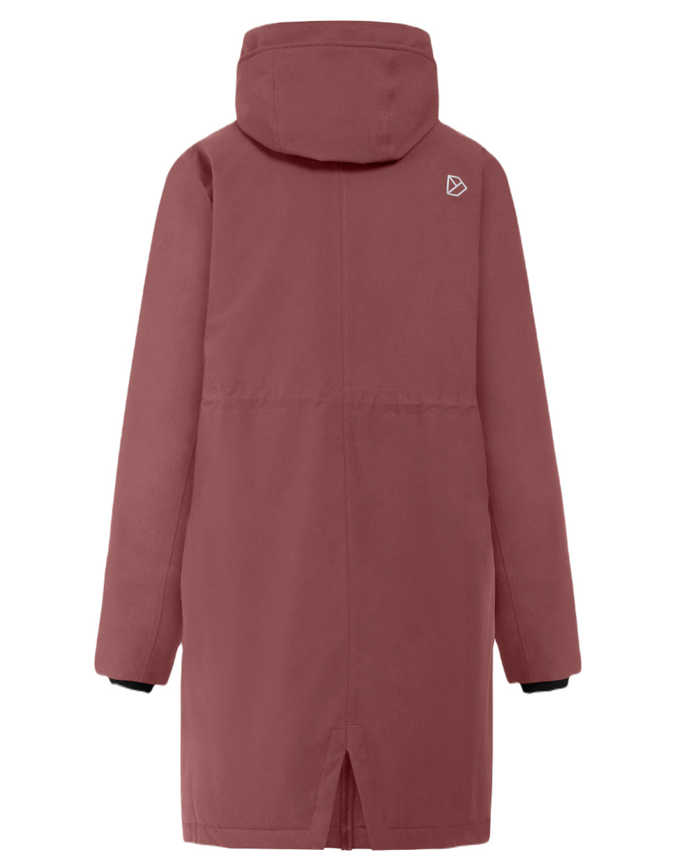 Old Rust Coloured Didriksons Womens Fia Parka On A White Background