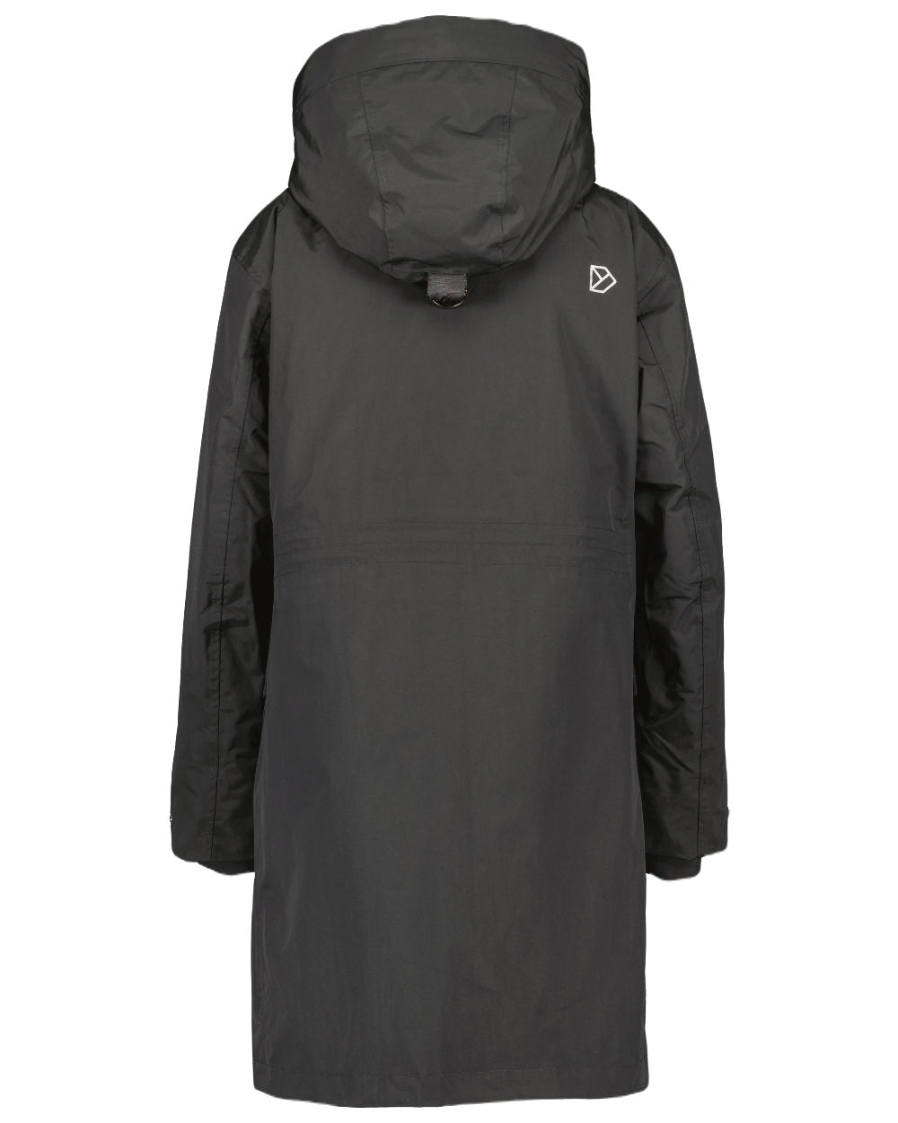 Black Coloured Didriksons Womens Ilsa Parka On A White Background