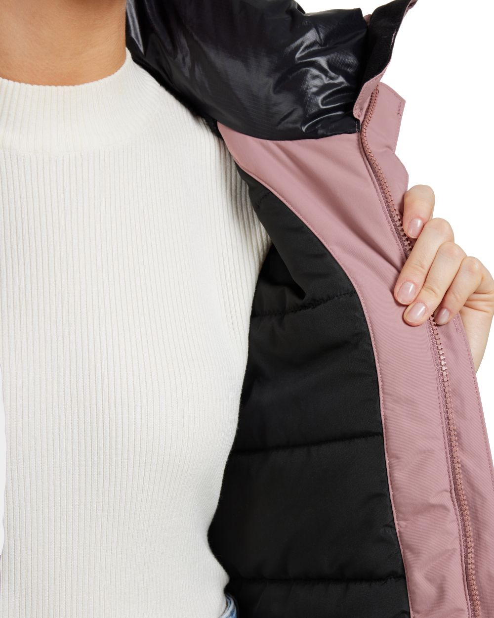 Faded Wine Coloured Didriksons Womens Ilsa Parka On A White Background