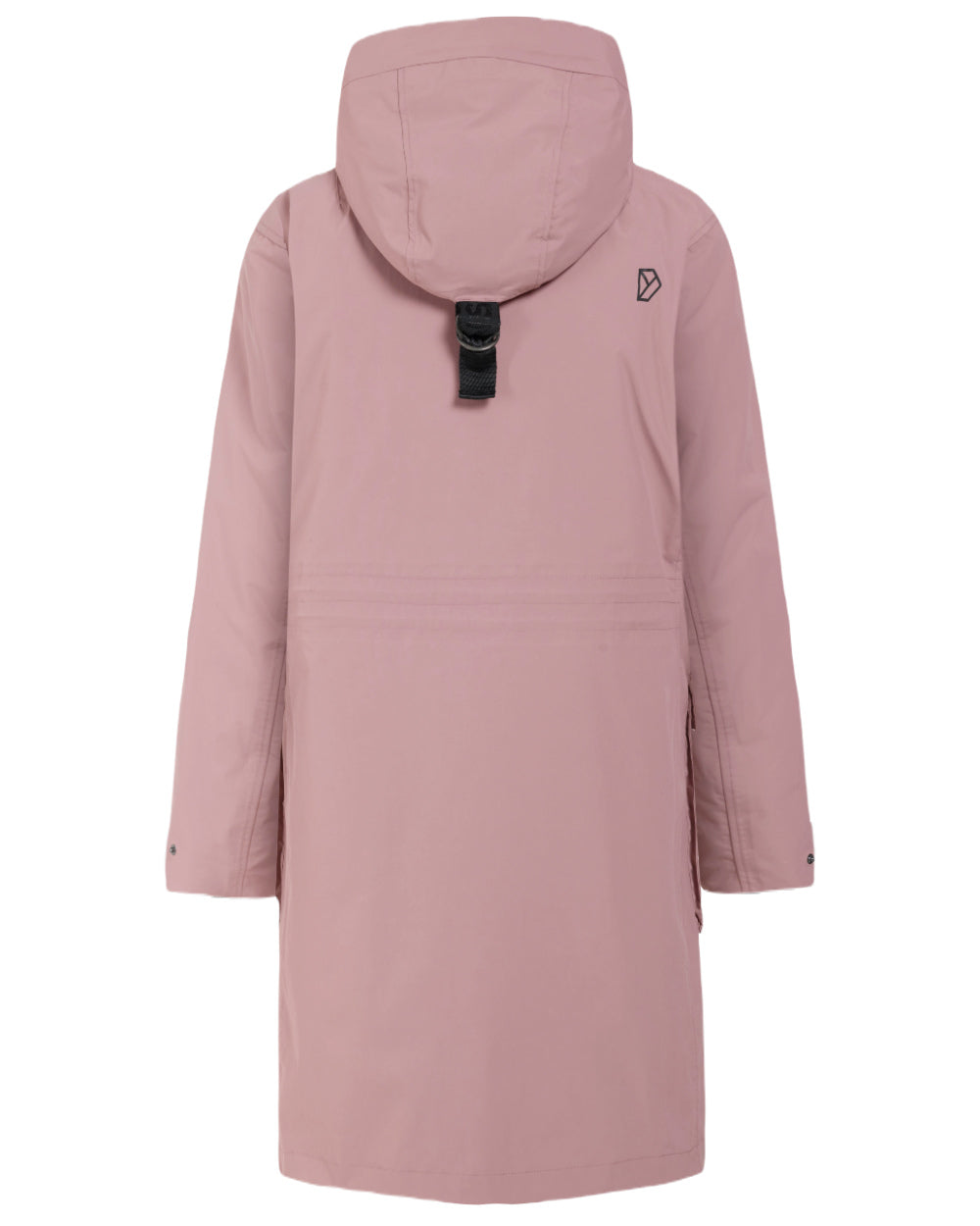 Faded Wine Coloured Didriksons Womens Ilsa Parka On A White Background
