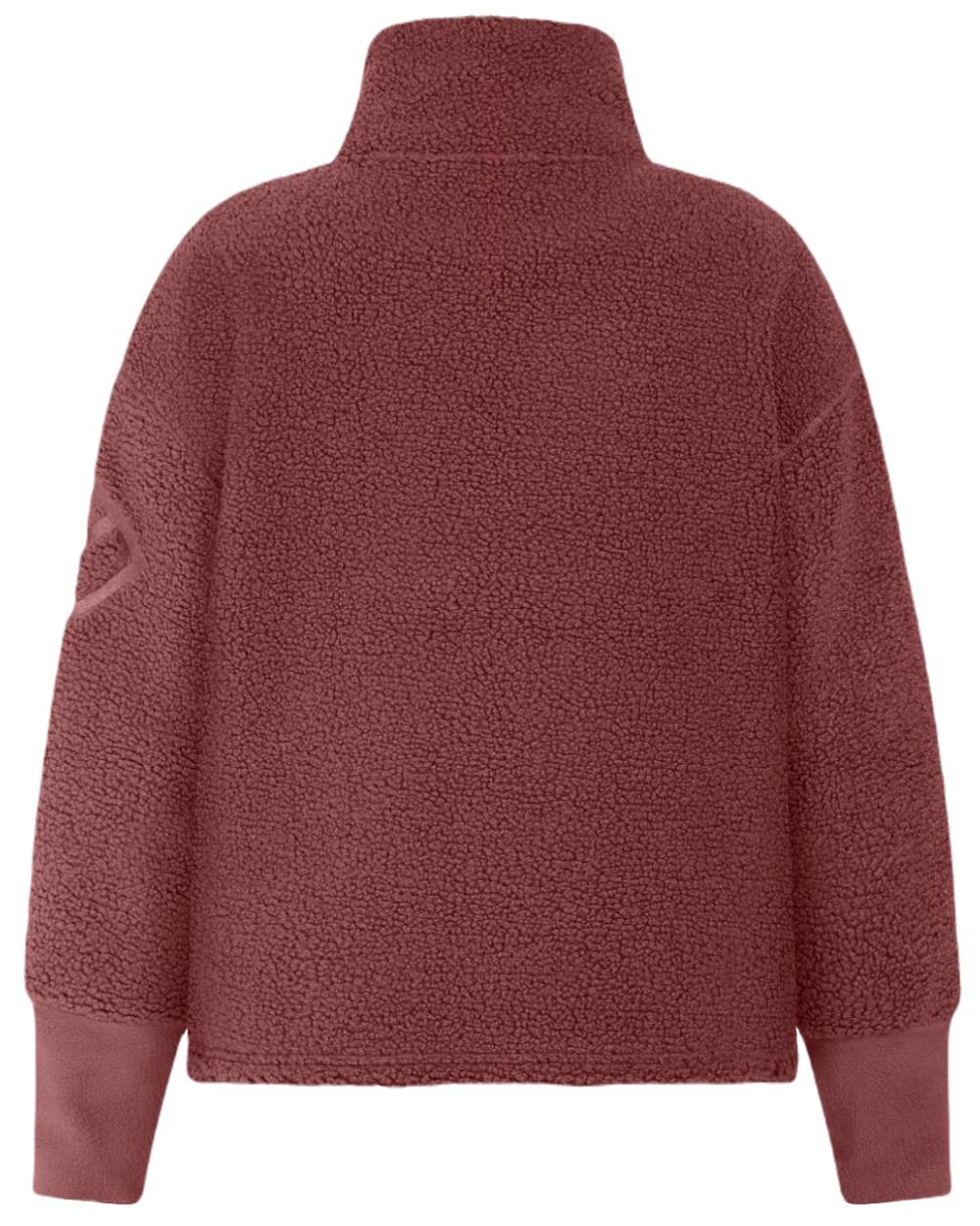 Old Rust Coloured Didriksons Womens Mella Full Zip Jacket On A White Background