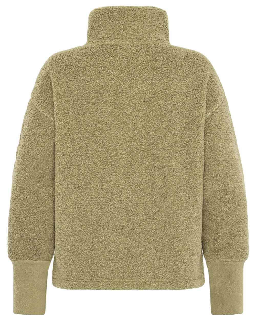 Olive Green Coloured Didriksons Womens Mella Full Zip Jacket on White Background