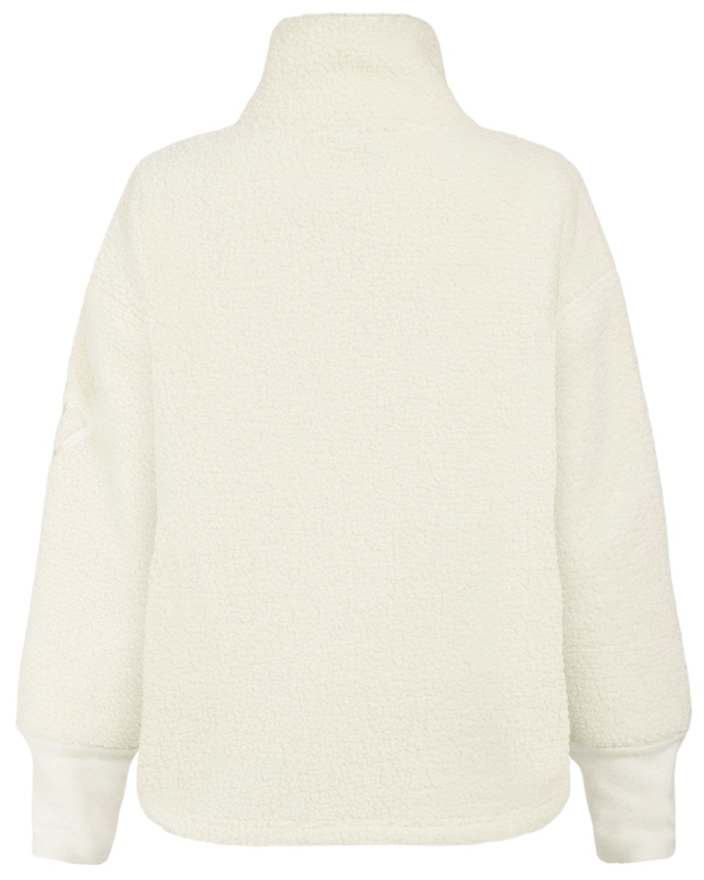 White Foam Coloured Didriksons Womens Mella Full Zip Jacket On A White Background