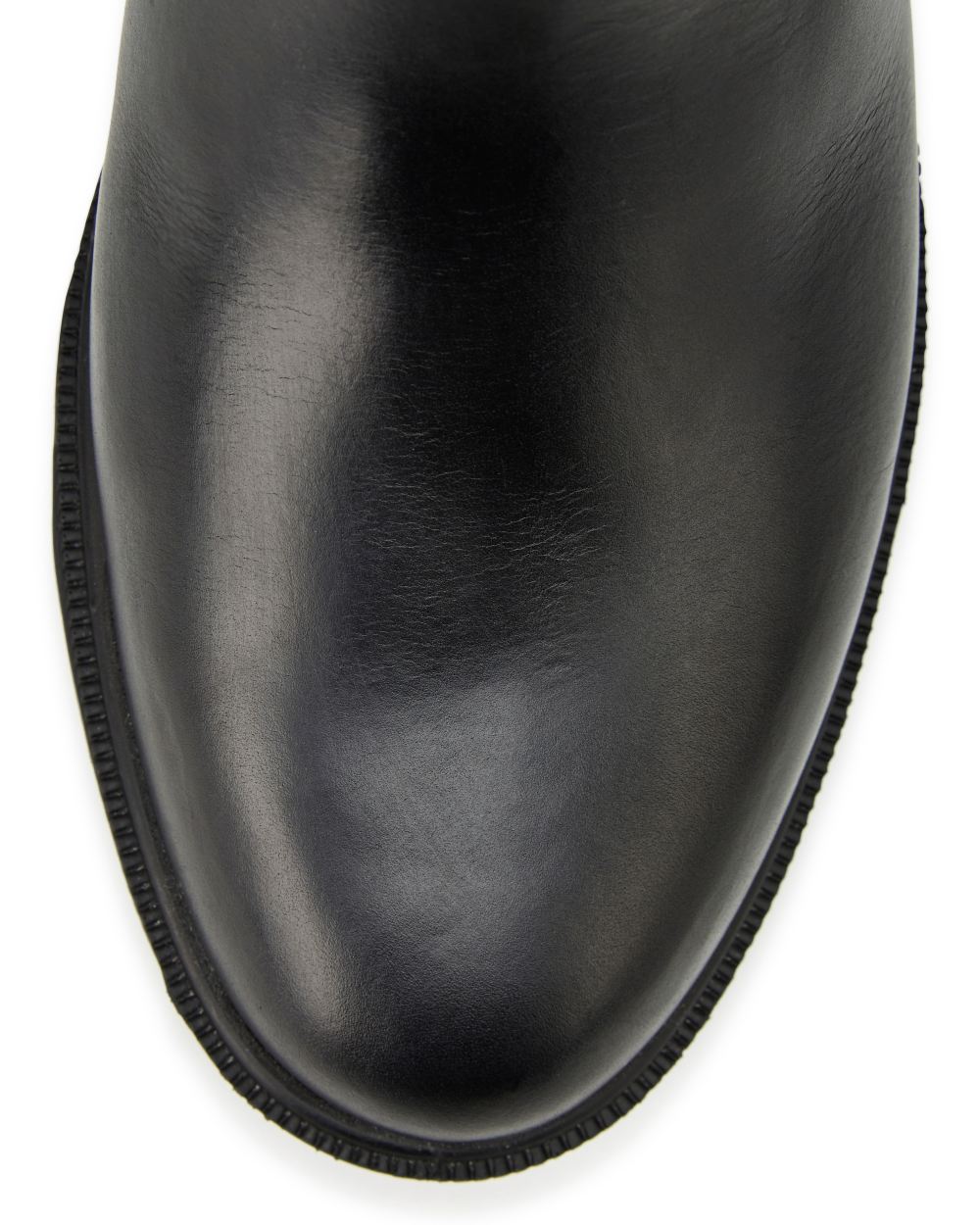 Black Coloured Dubarry Connemara Knee High Riding Boot On A White Background