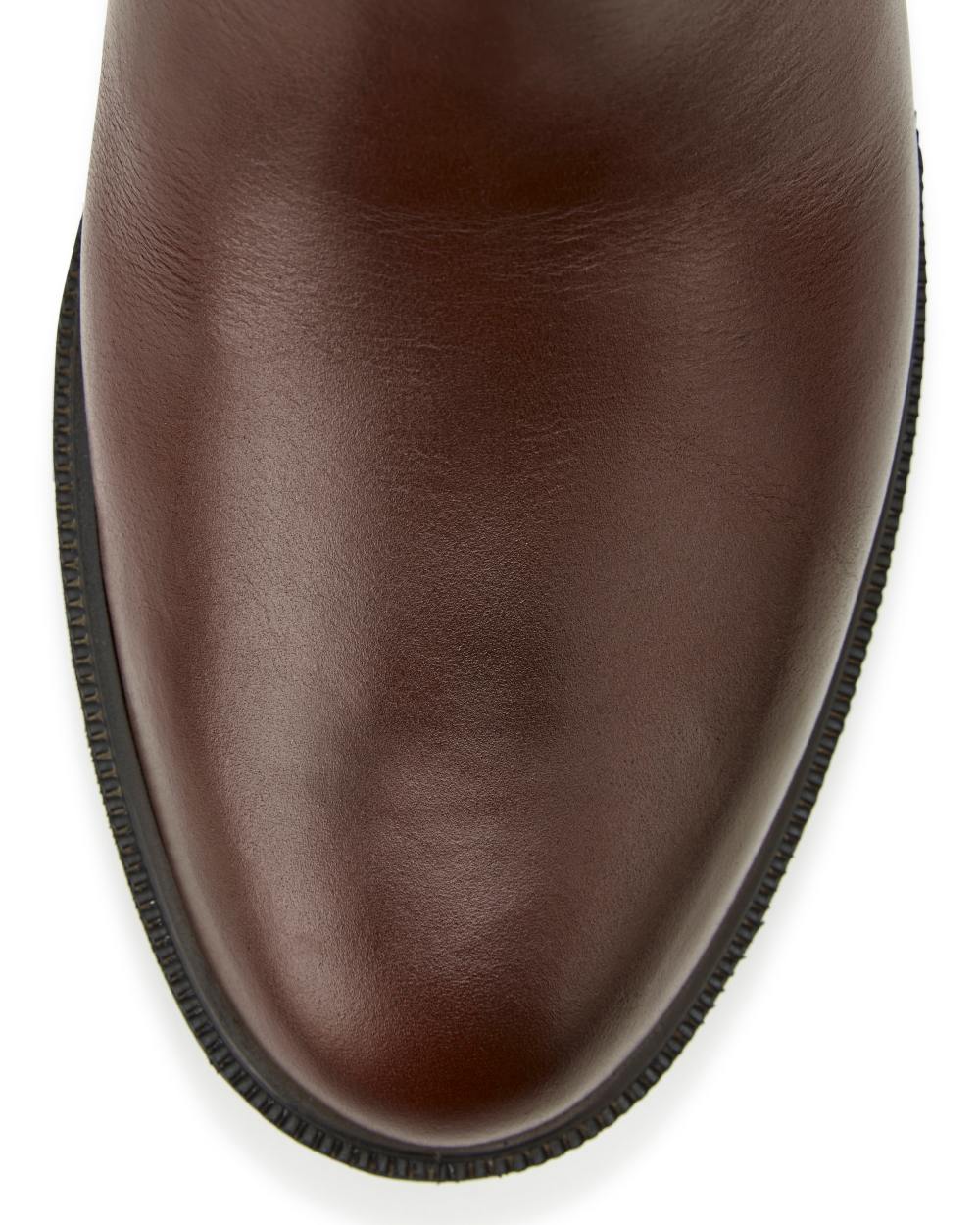 Nutshell Coloured Dubarry Connemara Knee High Riding Boot On A White Background