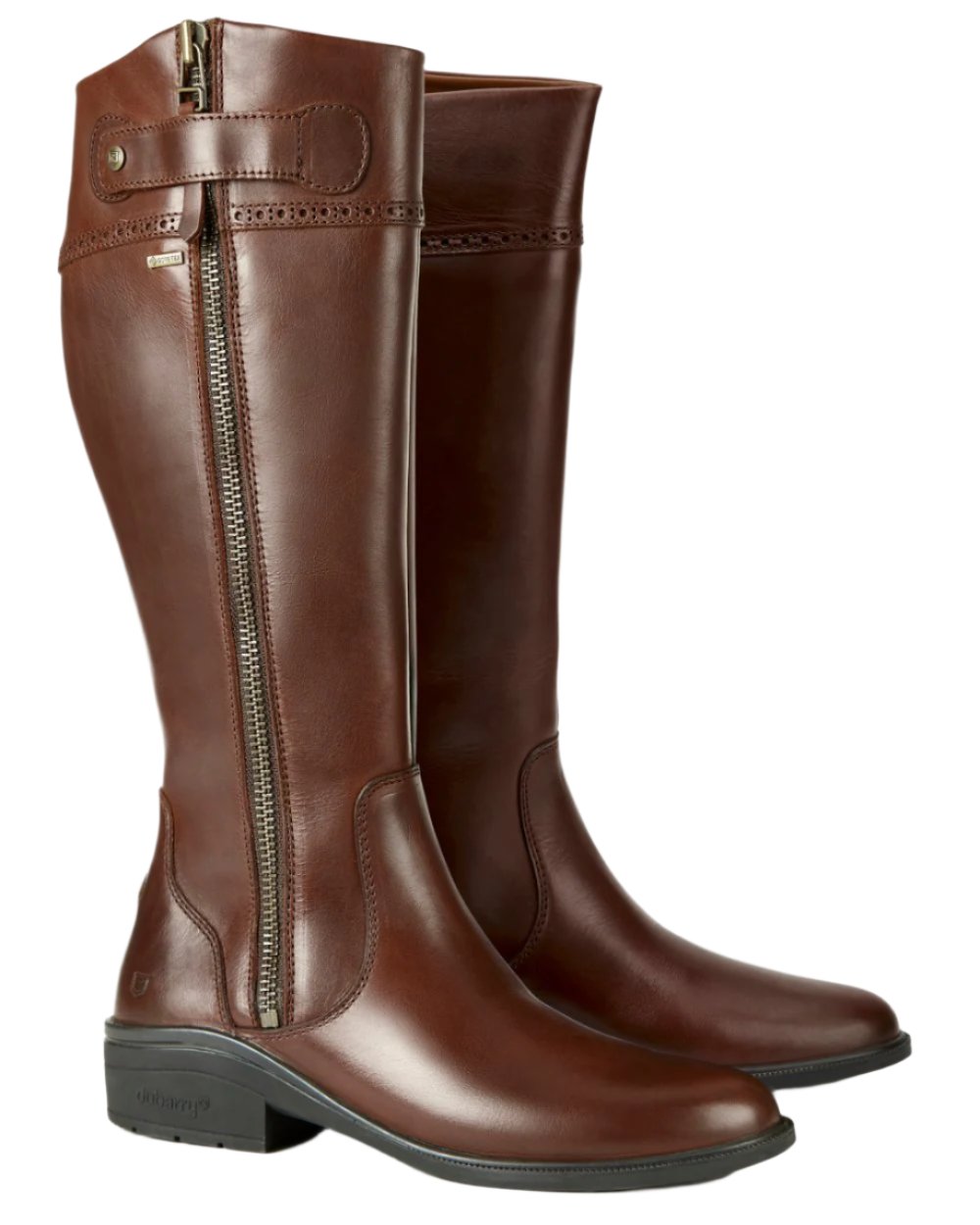 Nutshell Coloured Dubarry Connemara Knee High Riding Boot On A White Background