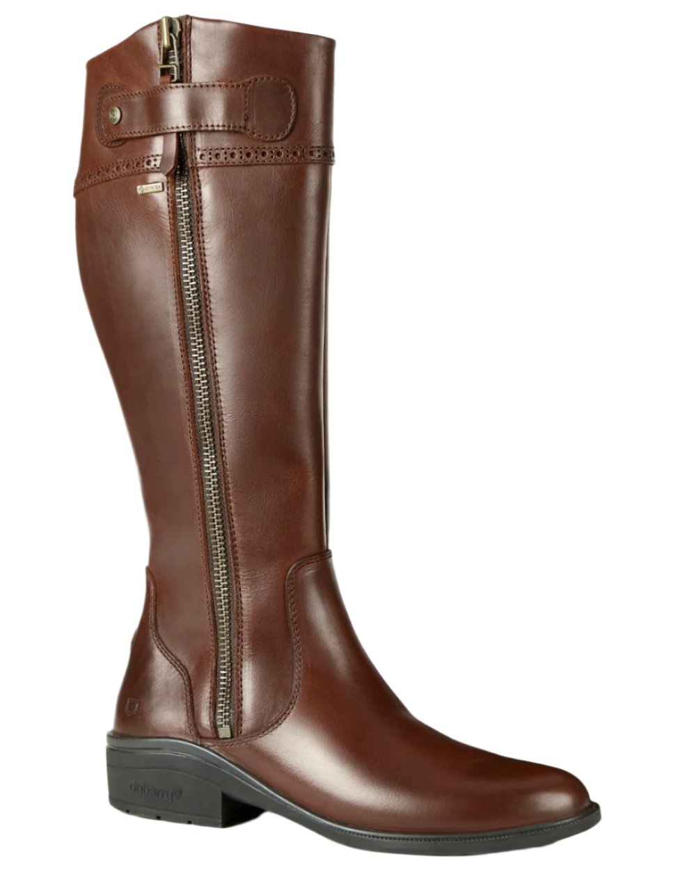 Nutshell Coloured Dubarry Connemara Knee High Riding Boot On A White Background